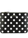 Comme Des Garçons Dots Printed Small Zip Around Wallet