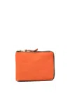 Comme Des Garçons Wallet / Washed Wallet Accessories In 4 Burnt Orange