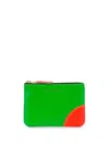 Comme Des Garçons Wallet Super Fluo Wallet In B/gr Blue Green