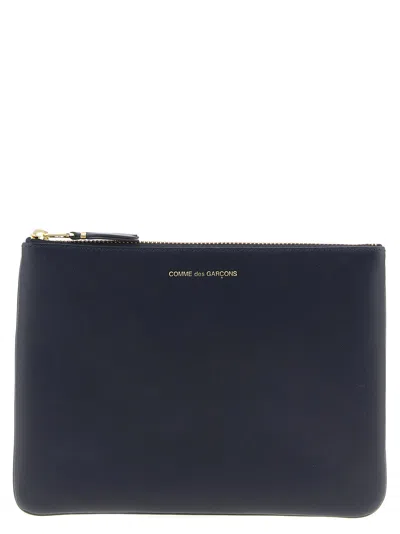 Comme Des Garçons Wallet 'arecalf - Sa5100' Wallet In Blue