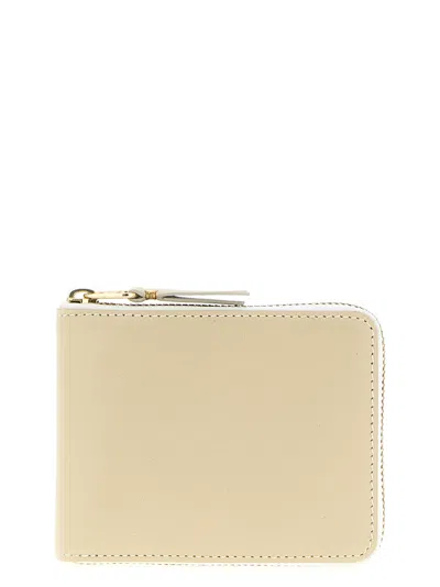 Comme Des Garçons Zipper Wallet In Neutral