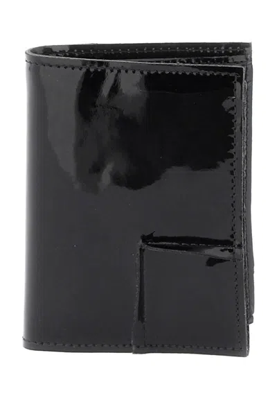 Comme Des Garçons Comme Des Garcons Wallet Bifold Patent Leather Wallet In In Black