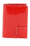 COMME DES GARÇONS COMME DES GARCONS WALLET BIFOLD PATENT LEATHER WALLET IN