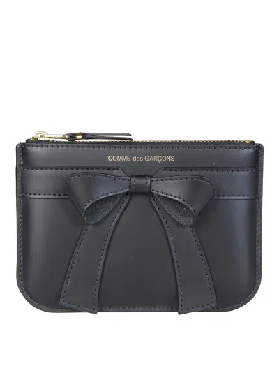 Comme Des Garçons Comme Des Garcons Wallet Big Bow Wallet In Black