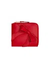 Comme Des Garçons Wallet Big Bow Zipped Wallet In Red