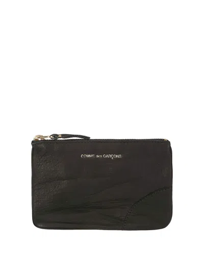 Comme Des Garçons Washed Wallet In Black