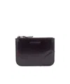 Comme Des Garçons Leather Wallet In Black