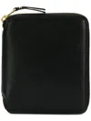 Comme Des Garçons Wallet Black Leather Wallet   Zip Around
