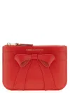 Comme Des Garçons "big Bow" Pouch In Red
