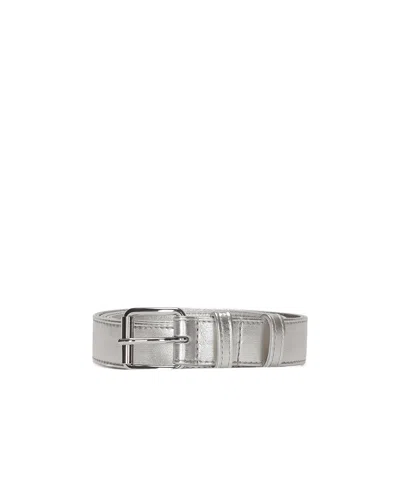 Comme Des Garçons Wallet Buckle Fastened Belt In Metallic