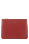 COMME DES GARÇONS COMME DES GARÇONS WALLET CANVAS LOGO CLUTCH BAG