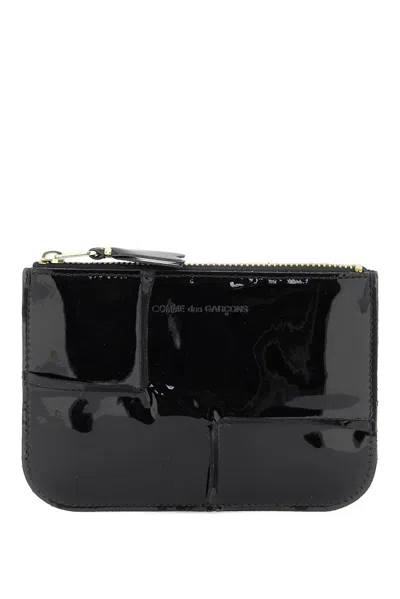 Comme Des Garçons Wallet Cdg Reversed Hem Serie Zipped Wallet In Black