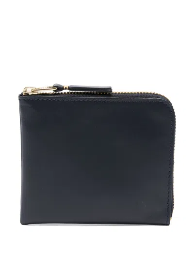 Comme Des Garçons Streamlined Leather Line With Smooth Finish In Black