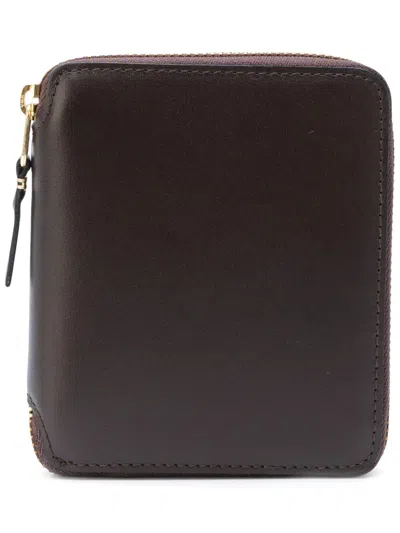 Comme Des Garçons Wallet "classic Leather Line 125x105 Mm" Wallet In Brown