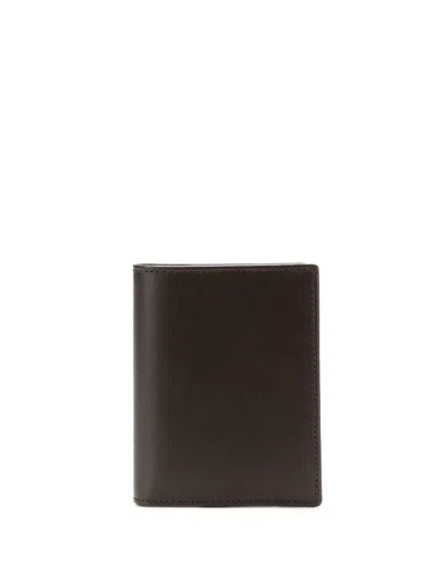 Comme Des Garçons Wallet "classic Leather Line A 70x105 Mm" Wallet In Brown