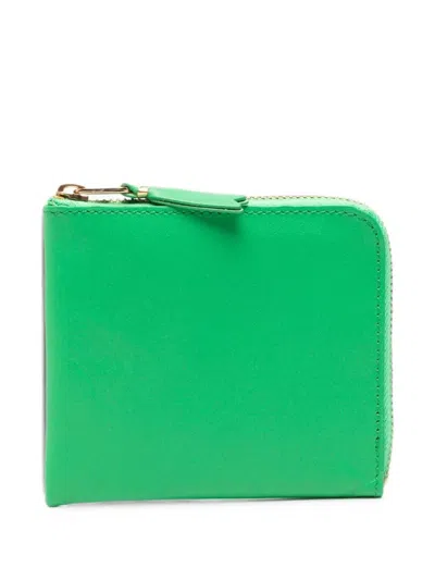 Comme Des Garçons Wallet Classic Leather Line In Green