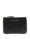 Comme Des Garçons Wallet Classic Leather Line Pouch In Black