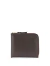 Comme Des Garçons Wallet Classic Leather Line Wallet In Brown