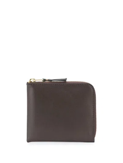 Comme Des Garçons Wallet Classic Leather Line Wallet In Brown
