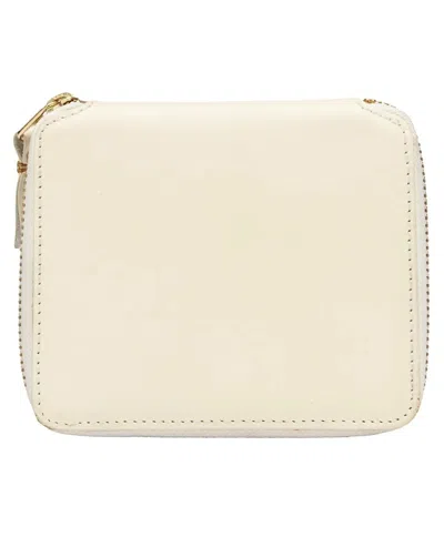 Comme Des Garçons Wallet Classic Leather Line Wallet In White