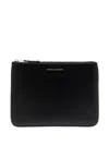 Comme Des Garçons Small Leather Coin Purse In Black