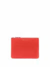 Comme Des Garçons Leather Essentials Gold Hardware In Red Red