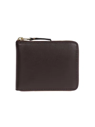 Comme Des Garçons Wallet Classic Line In Brown