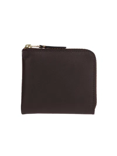 Comme Des Garçons Wallet Classic Line In Brown