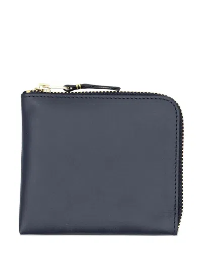 Comme Des Garçons Wallet Classic Line "sa3100" In Blue