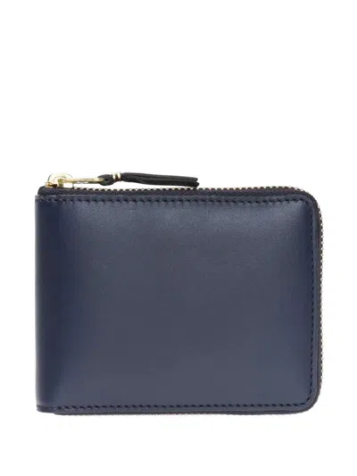 Comme Des Garçons Wallet Classic Line "sa7100" In Blue