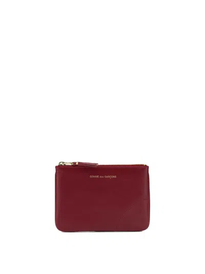 Comme Des Garçons Wallet Classic Line Zip Wallet In Burgundy