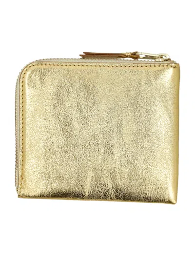 Comme Des Garçons Wallet Classic Small Zip Wallet In Neutral