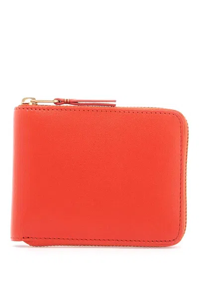 Comme Des Garçons Wallet Classic Zip Around Wallet Portfolio In Red