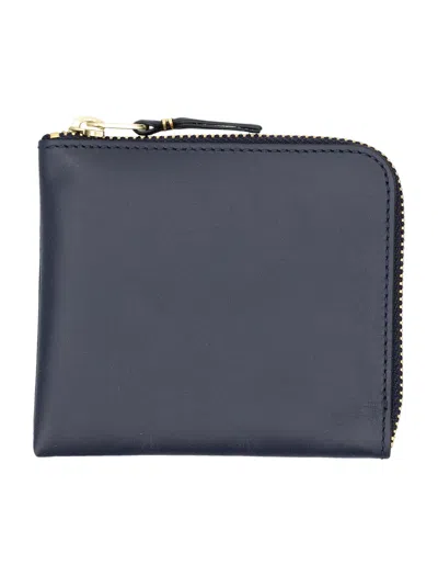 Comme Des Garçons Wallet Classic Zip Wallet In Blue