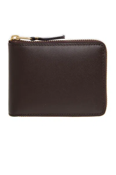 Comme Des Garçons Wallet Classic Zipped Wallet In Brown