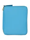 Comme Des Garçons Wallet Classic Zip Around Wallet In Blue
