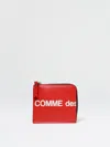 Comme Des Garçons Classic Leather Bifold Wallet With Card Slots In Rot