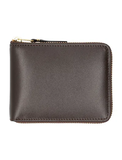 Comme Des Garçons Wallet  Wallet Small Leather Zip-around Wallet In Brown