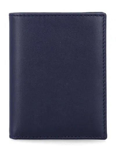 Comme Des Garçons Comme Des Garcons Wallet  Wallet Unisex Mini Leather Bi-fold Wallet With Card Slots In Blu