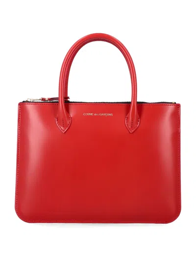 Comme Des Garçons Comme Des Garcons Wallet Compact Mini Wallet Handbag With Dual Handles In Red