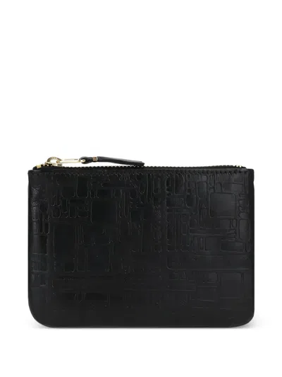 Comme Des Garçons Wallet "embossed Logotype" Pouch