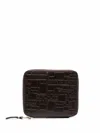Comme Des Garçons Wallet "embossed Logotype" Wallet In Black