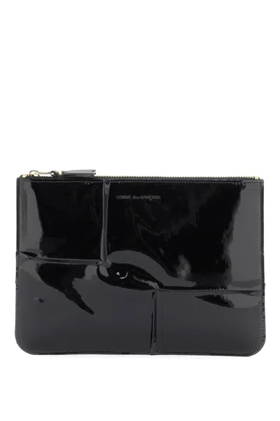 Comme Des Garçons Comme Des Garcons Wallet Glossy Patent Leather In Black