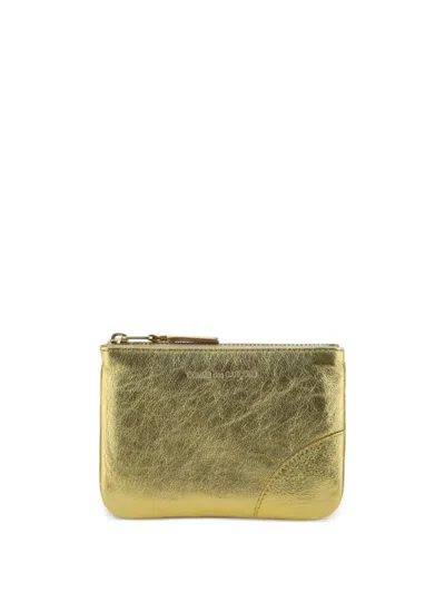 Comme Des Garçons Wallet "gold And Silver" Pouch