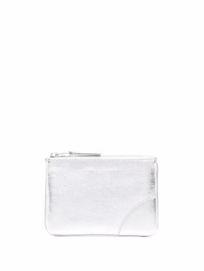 Comme Des Garçons Wallet "gold And Silver" Pouch In Gray