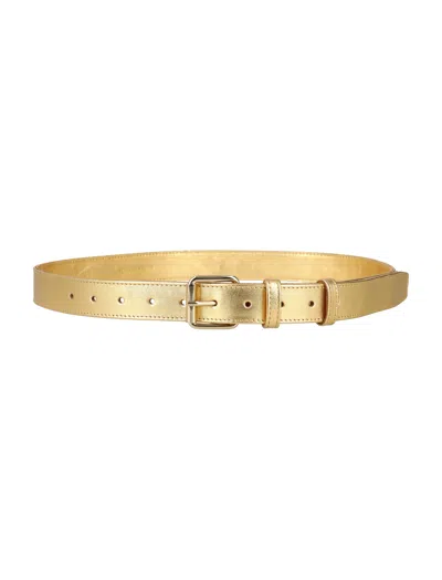 Comme Des Garçons Wallet Gold Belt