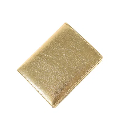 Comme-des-garcons-wallet Gold Card Holder In Oro