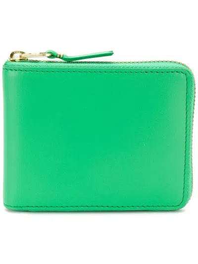 Comme Des Garçons Wallet Green Calfskin Wallet