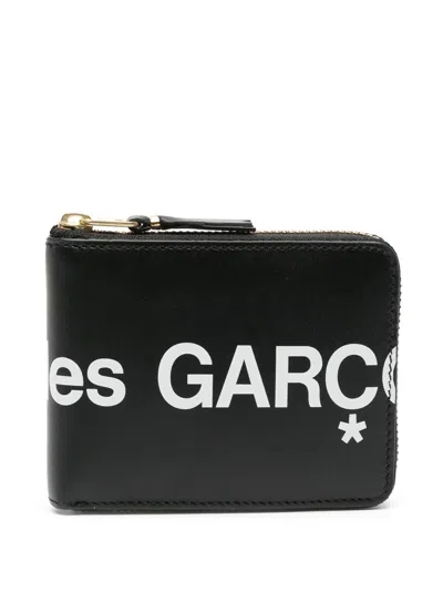 Comme Des Garçons Wallet Huge Logo Wallet In Black