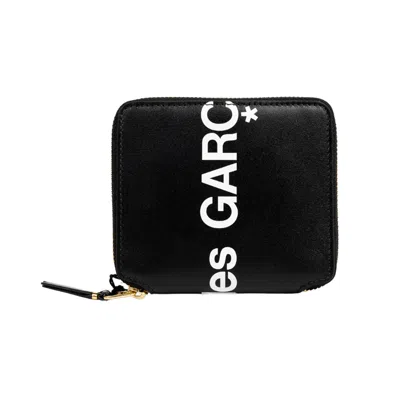 Comme-des-garcons-wallet Huge Logo Wallet In Nero